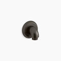 Kohler K-22174-2BZ Forte Wall-Mount Supply Elbow with Check Valve in Oil-Rubbed Bronze