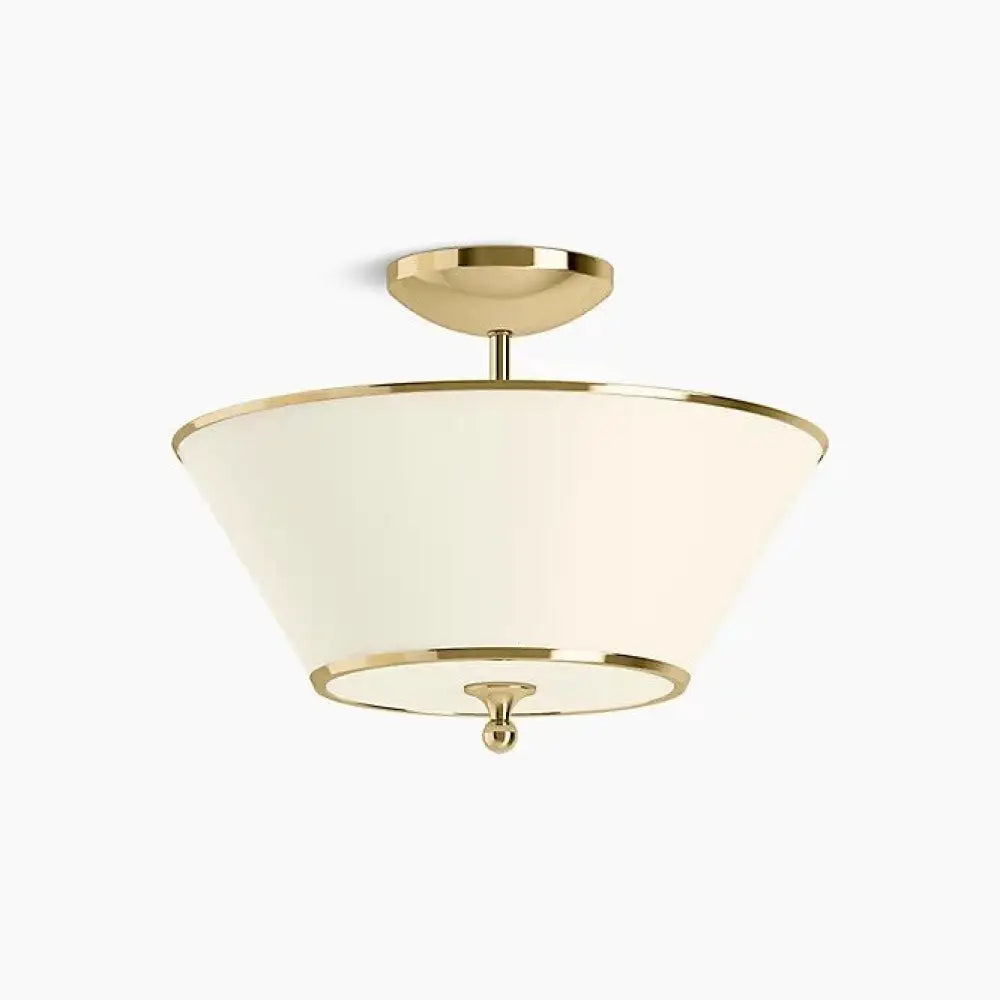 Kohler K-27859-FM02-2PL Parohn Flush Mount 16in in Polished Brass