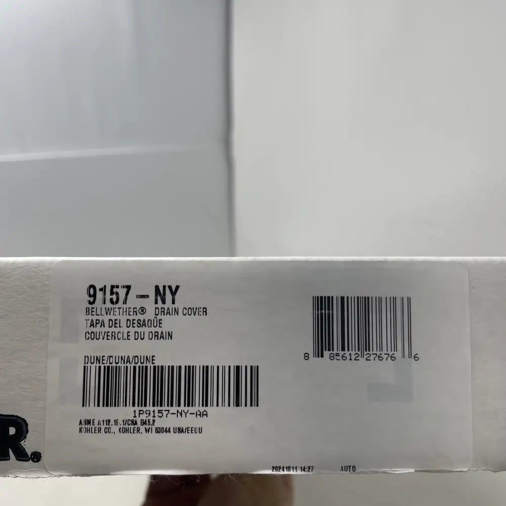 Kohler K-9157-NY Bellwether Shower Base Drain Cover 60x34 in Dune, view 4