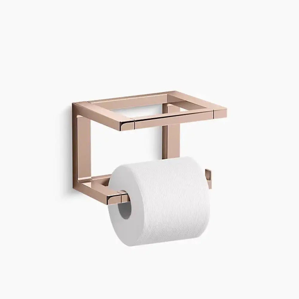 Kohler K-31750-RGD Draft Toilet Paper Holder in Vibrant Polished Rose Gold, view 2