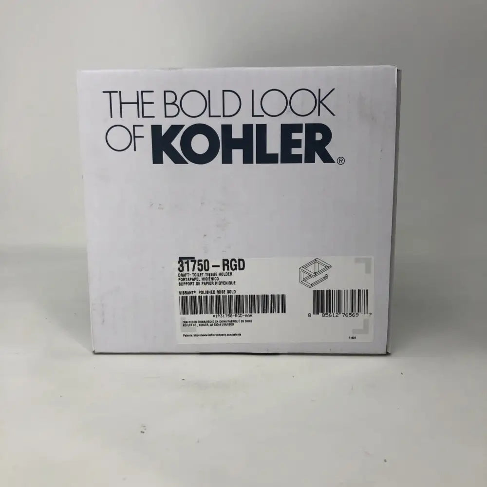 Kohler K-31750-RGD Draft Toilet Paper Holder in Vibrant Polished Rose Gold, view 5