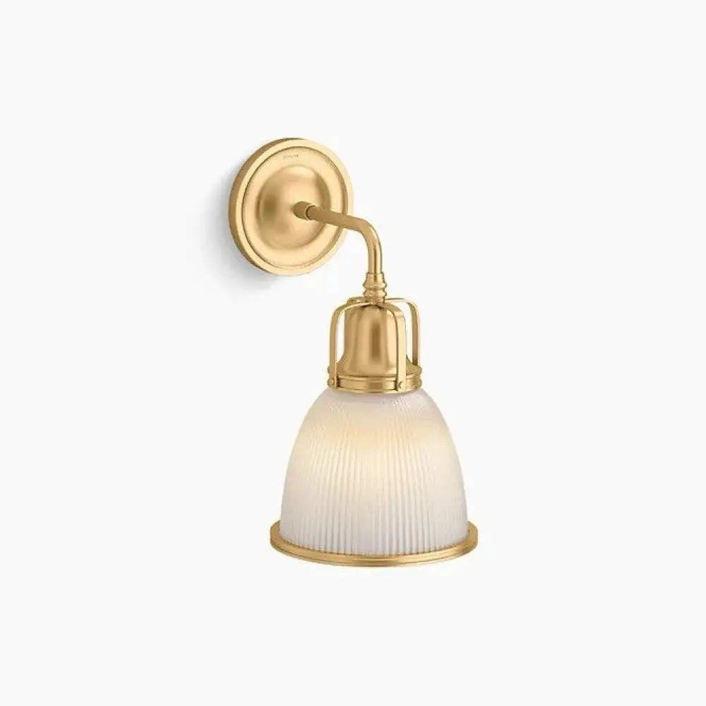 Kohler K-32281-SC01-2GL Hauksbee Bell Wall Sconce in Brushed Modern Brass, view 2