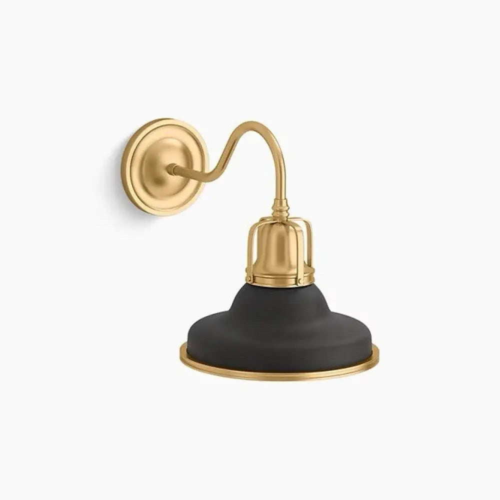 Kohler K-32285-SC01-BML Hauksbee Double Bell Wall Sconce in Matte Black
