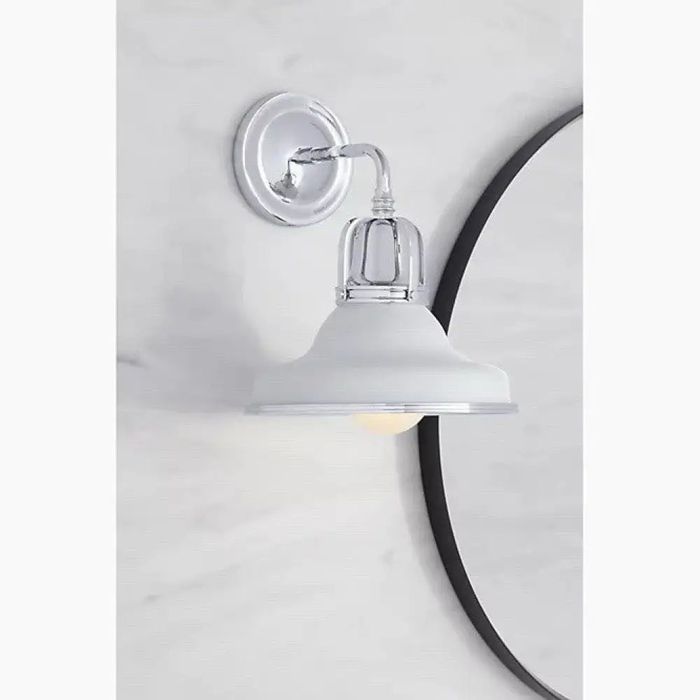 Kohler K-32285-SC01-WCL Hauksbee Double Bell Wall Sconce in Matte White, view 4