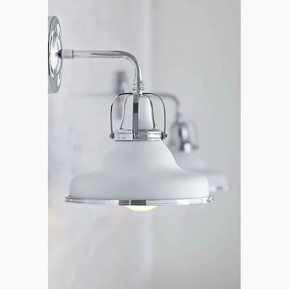 Kohler K-32285-SC01-WCL Hauksbee Double Bell Wall Sconce in Matte White, view 3