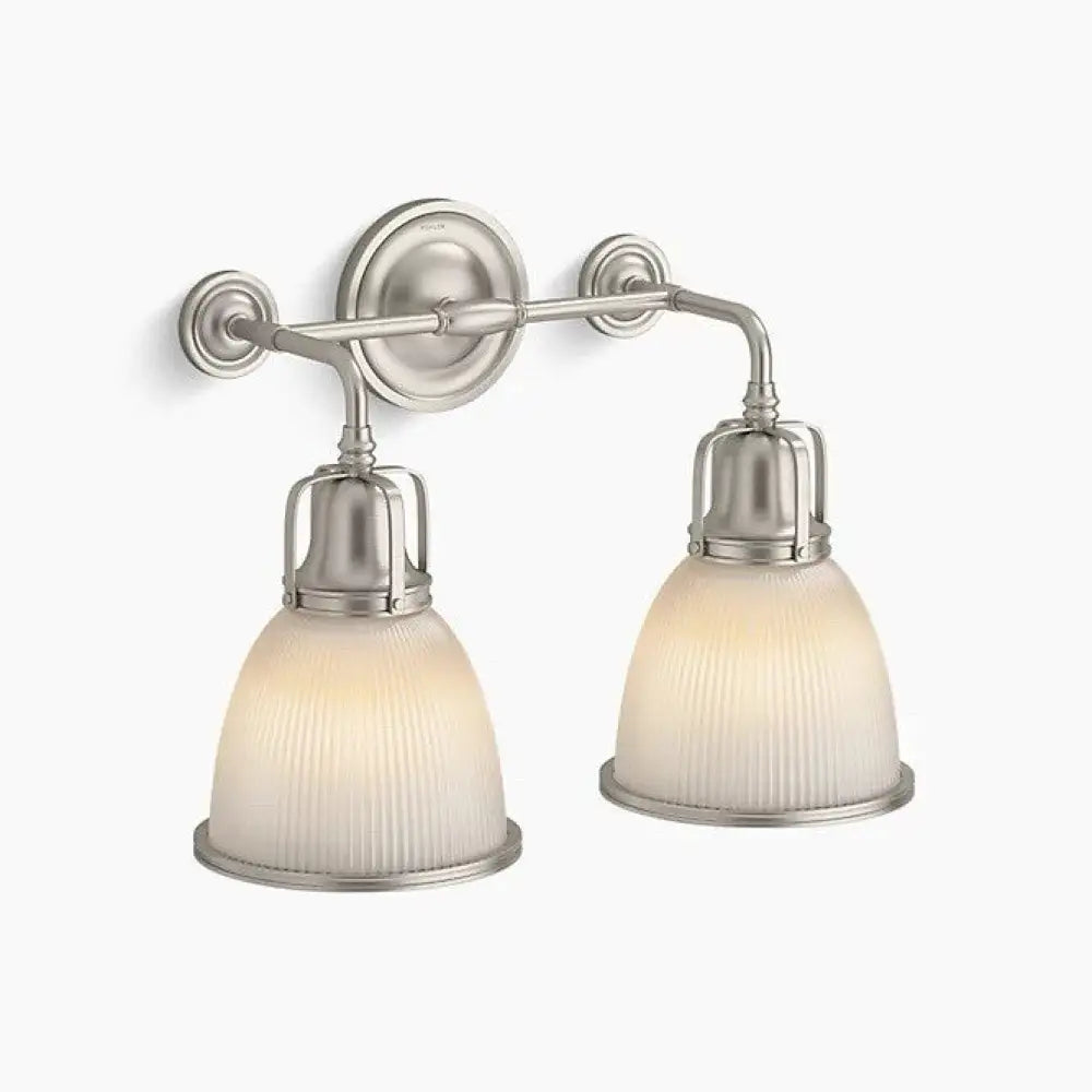 Kohler K-32282-SC02-BNL Hauksbee Bell Wall Sconce in Brushed Nickel, view 2