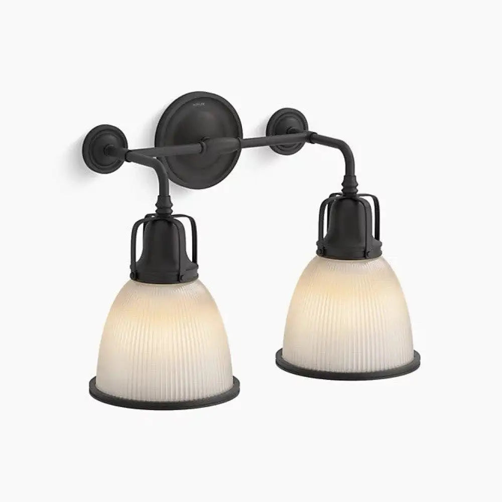 Kohler K-32282-SC02-BLL Hauksbee Bell Wall Sconce in Matte Black, view 2
