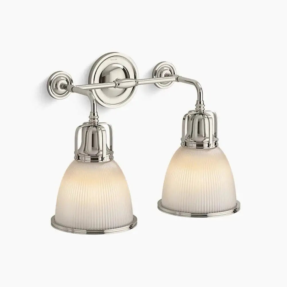 Kohler K-32282-SC02-SNL Hauksbee Bell Wall Sconce in Polished Nickel, view 2