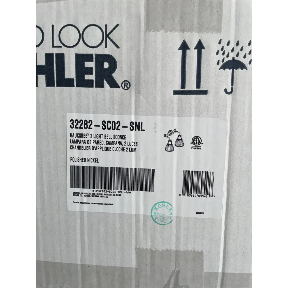 Kohler K-32282-SC02-SNL Hauksbee Bell Wall Sconce in Polished Nickel, view 5