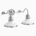Kohler K-32286-WCL Hauksbee Wall Sconce in Matte White with Chrome Trim