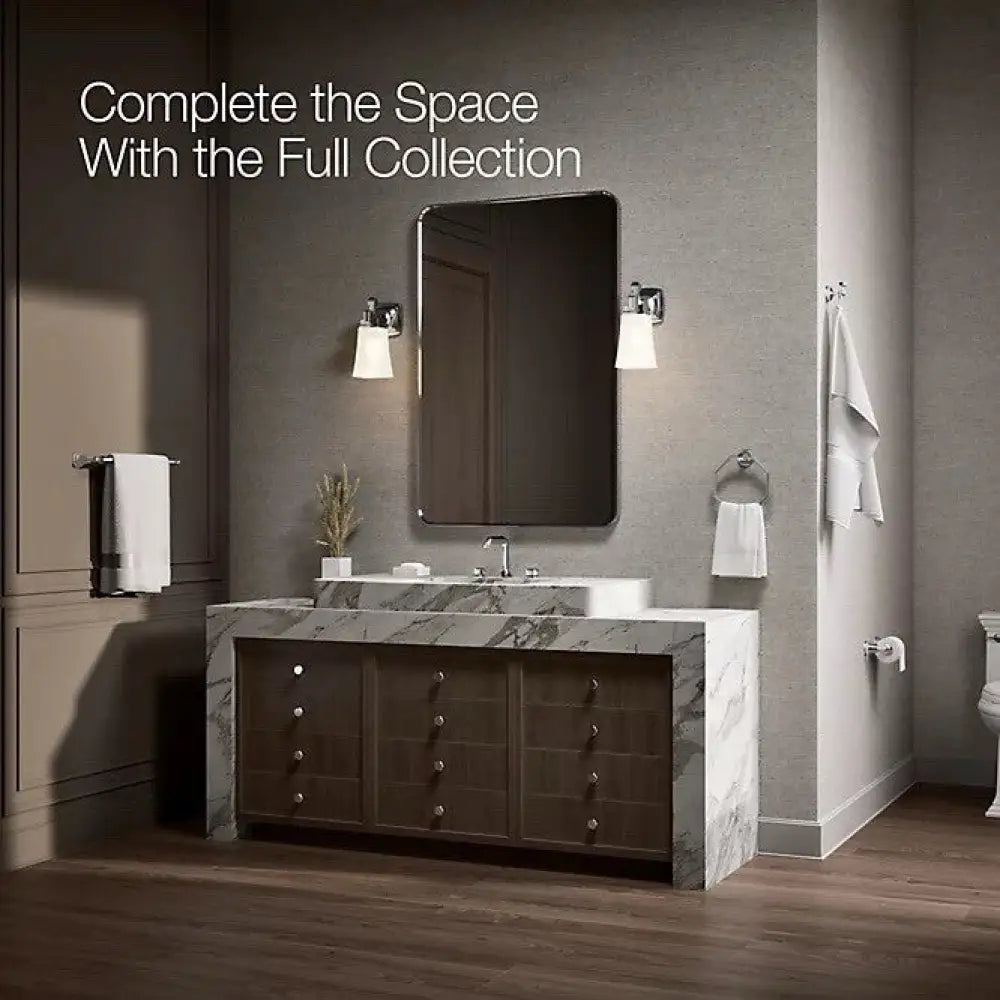 Kohler K-13108-CP Pinstripe Towel Bar 18in in Polished Chrome, view 6