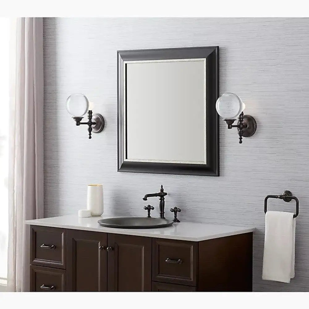 Kohler K-22546-SC01-BZL Damask Water Globe Sconce 11in in Oil-Rubbed Bronze, view 3