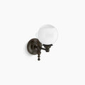 Kohler K-22546-SC01-BZL Damask Water Globe Sconce 11in in Oil-Rubbed Bronze