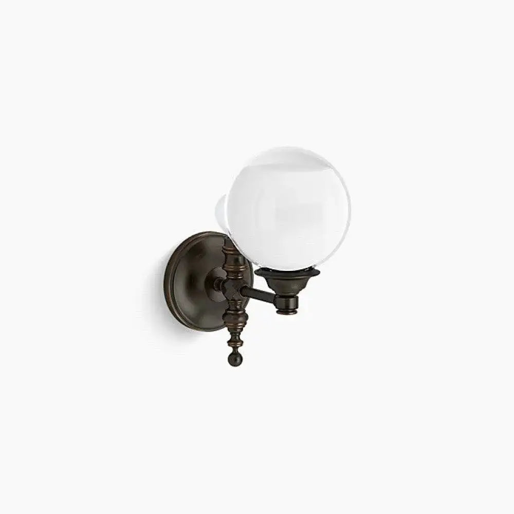 Kohler K-22546-SC01-BZL Damask Water Globe Sconce 11in in Oil-Rubbed Bronze