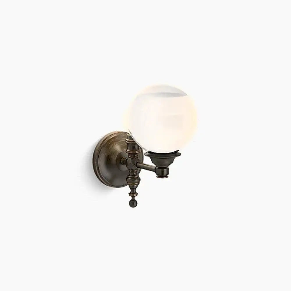Kohler K-22546-SC01-BZL Damask Water Globe Sconce 11in in Oil-Rubbed Bronze, view 2