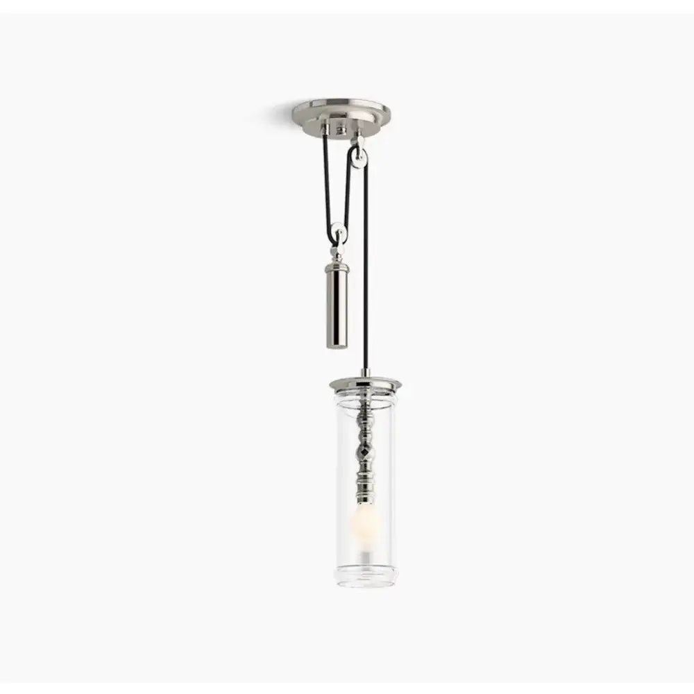 Kohler K-23340-PE01-SNL Damask Pendant in Polished Nickel, view 3