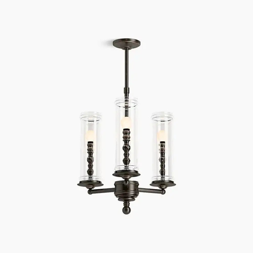 Kohler K-23342-CH03-BZL Damask Chandelier 20in in Oil-Rubbed Bronze, view 2