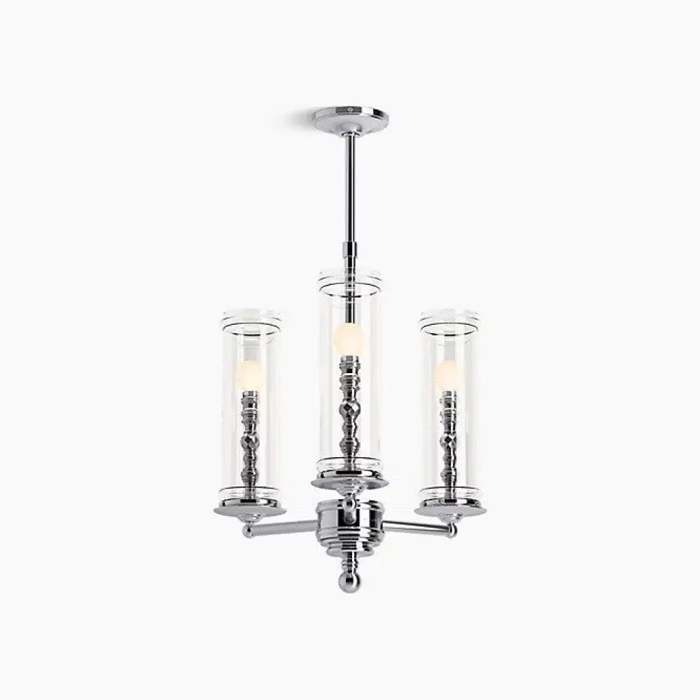 Kohler K-23342-CH03-CPL Damask Chandelier 20in in Polished Chrome, view 2