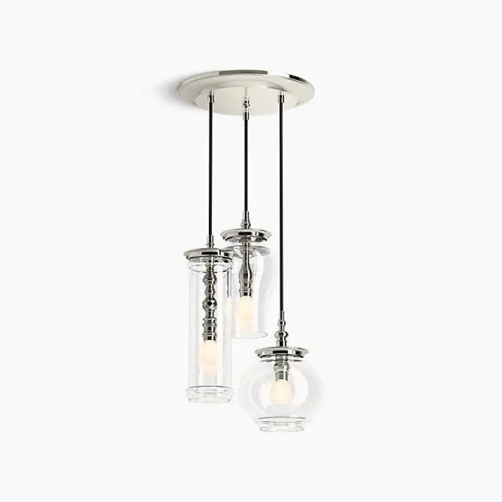 Kohler K-23341-PE03-SNL Damask Pendant 12in in Polished Nickel, view 2