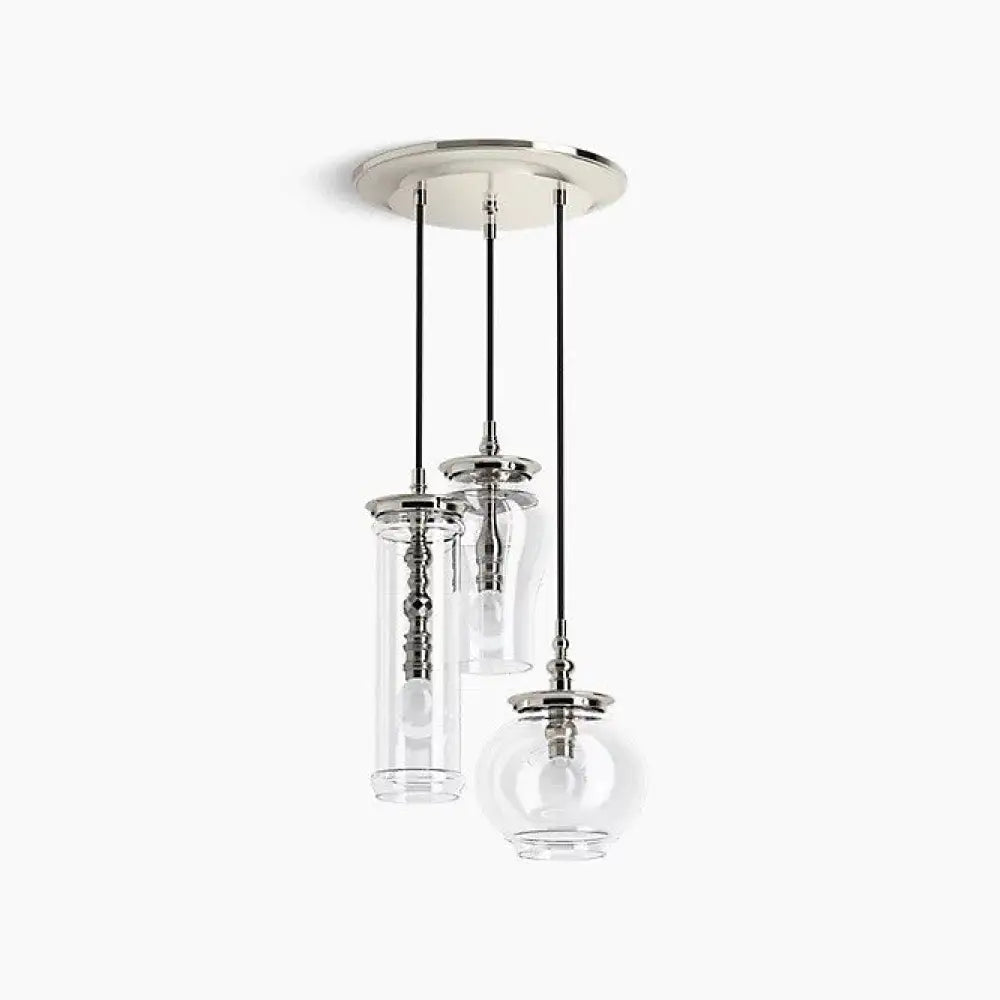 Kohler K-23341-PE03-SNL Damask Pendant 12in in Polished Nickel