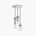 Kohler K-23341-PE03-SNL Damask Pendant 12in in Polished Nickel