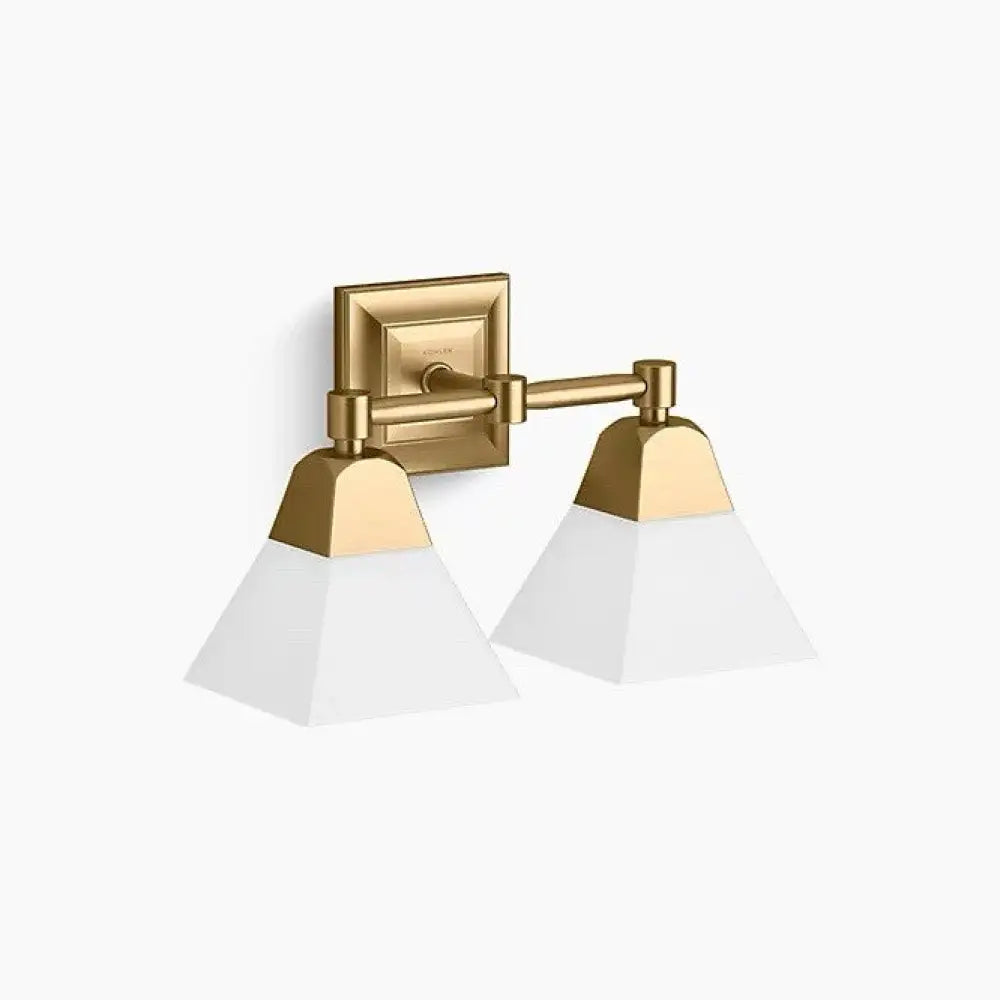 Kohler K-23687-BA02-BGL Memoirs Vanity Light 15in in Brushed Gold
