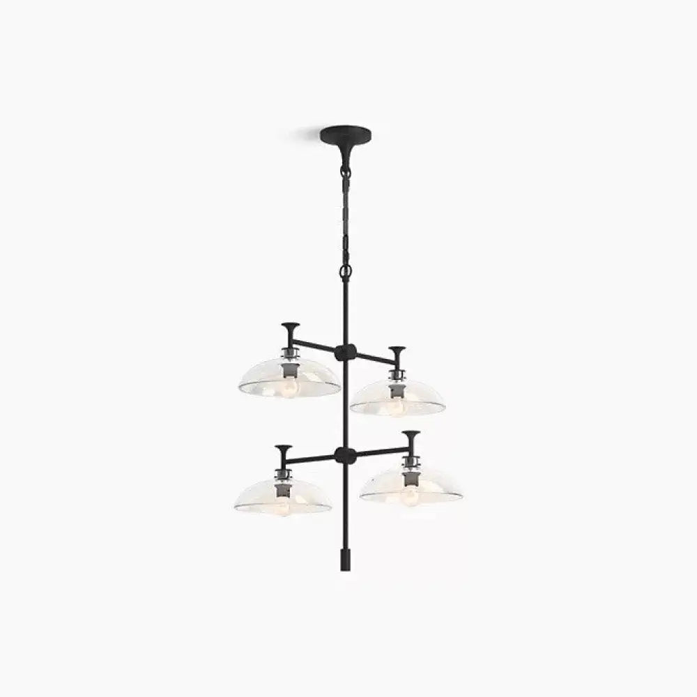 Kohler K-31773-CH04-BLL Tone Chandelier 24in in Matte Black, view 2